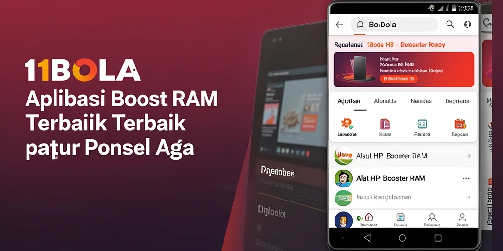 Antarmuka 11BOLA yang sederhana dan intuitif untuk mempercepat RAM.