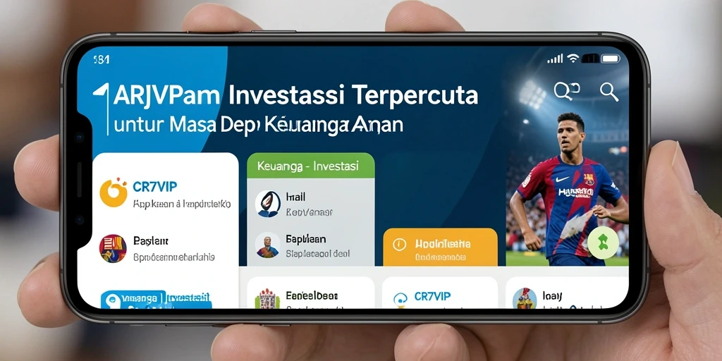Tampilan antarmuka CR7VIP untuk pengelolaan investasi yang profesional.