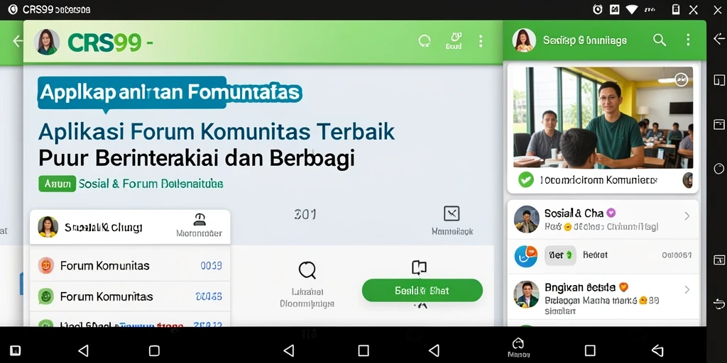 Tampilan antarmuka utama aplikasi CRS99 yang ramah pengguna.