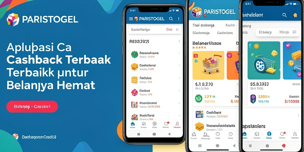 Tampilan antarmuka aplikasi PARISTOGEL dengan fungsi Cashback yang menarik.