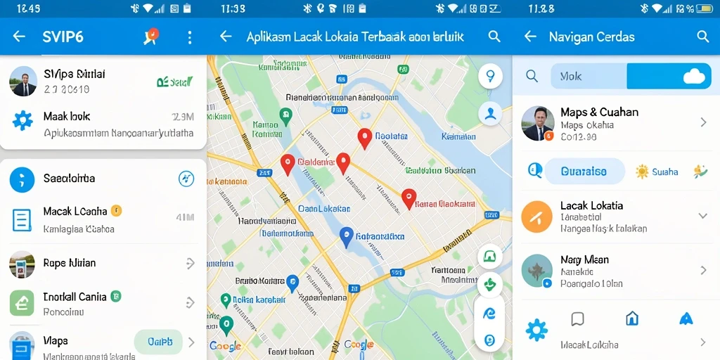 Antarmuka SVIP6 yang intuitif untuk melacak lokasi.