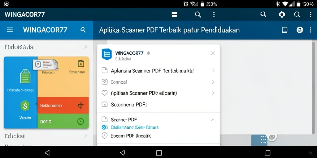 Tampilan antarmuka WINGACOR77 yang sederhana dan fungsional untuk Scanner PDF.